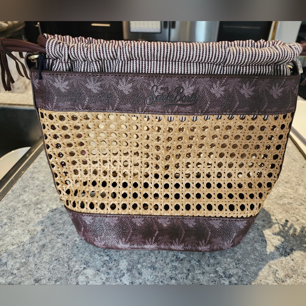 MC2 Saint Barth NWT Bucket Bag with palm tree print